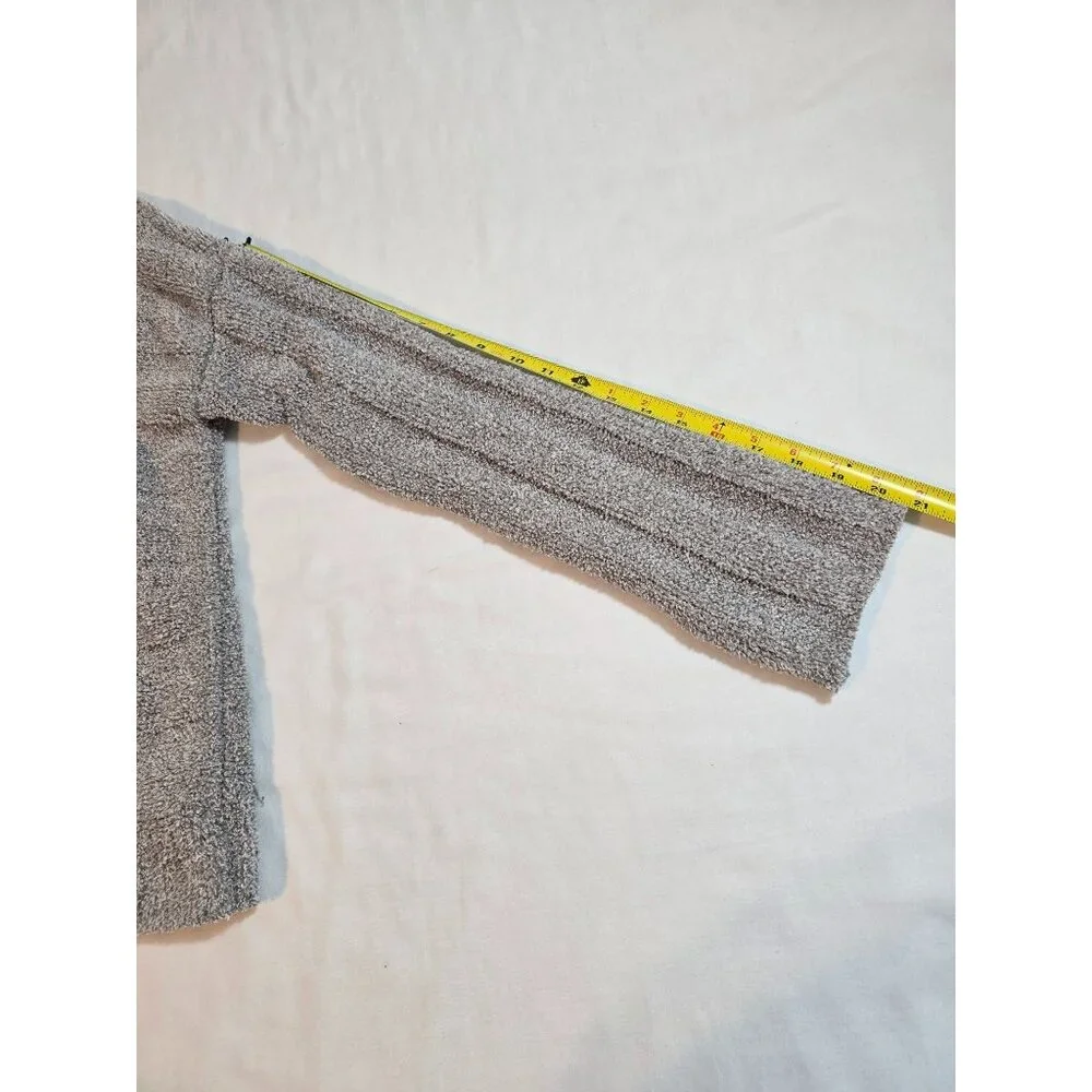 ATM Womens Boucle Cardigan Sweater waist length Button-Down Soft Knit size‎ M